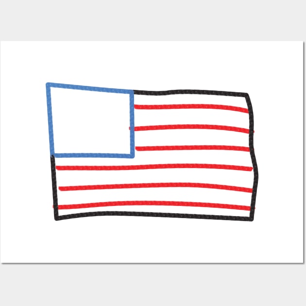 Sketch Flag Wall Art by ATG Designs